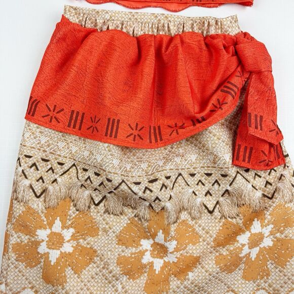Disney Moana Adventure Play Dress Up Outfit Halloween Costume Size 7/8 Halter - Picture 6 of 16
